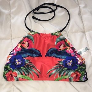 Floral bikini top